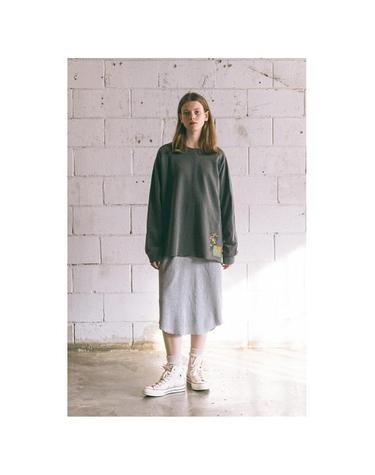 [Patchwork Sweatshirt] Charcoal
