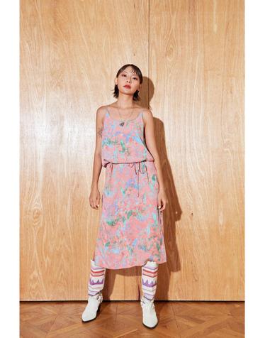 [Slip Dress] Banana Leaves - Pale Pink