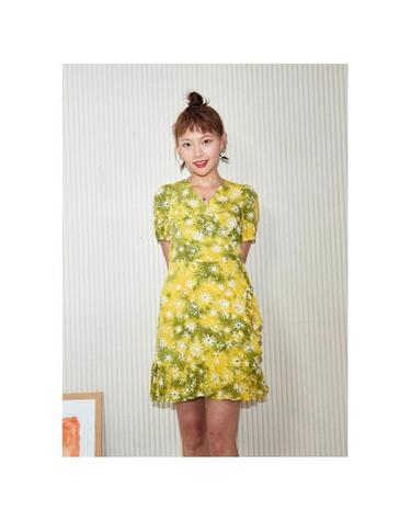 [Wrap Dress] Dahila - Lemon Tree