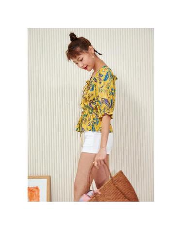 [Banana Leaves Blouse] Mustard