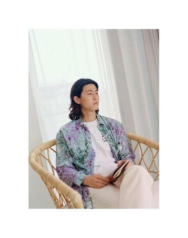 [Hand Dyed Loose Fit Shirt] Yoga - The Milky Way