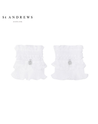 여성 플리츠 블록 레이스 커프스