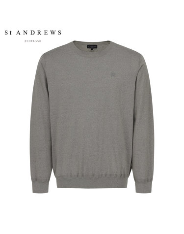 남성 별 자수 울 나일론 혼방 니트