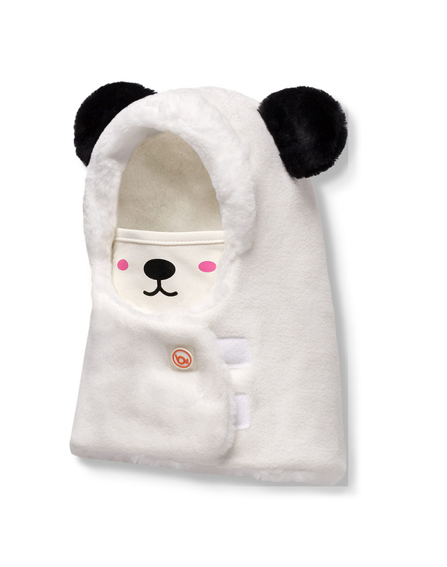 베이-비 [BAY-B] 애니멀 히트후드 넥워머+마스크세트 팬더 착용컷