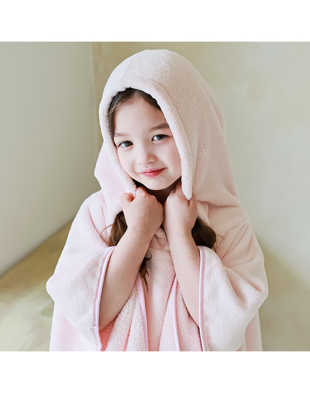 베이-비 BAY-B 유아 목욕 가운 아기 수건 아동 뽀송이 극세사 비치가운 착용컷