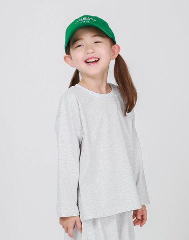 BCREW 코튼 긴팔 T-SHIRTS MLT-MG