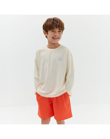 BAY-J 선셋비치 아동 주니어 공용 긴팔 래쉬가드+보드숏 상하세트 수영복 IV