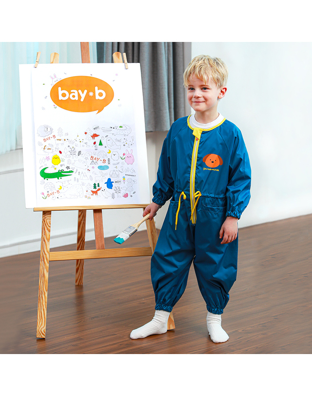 베이-비 [BAY-B] 유아 아동 전신 미술가운 12COLOR 착용컷