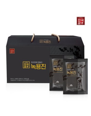 [한국삼] 프리미엄 데일리 녹용진 (50mlx30포/선물형 캐리어타입)