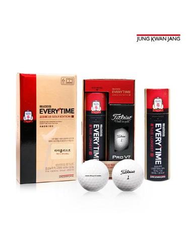 [정관장] 홍삼정 에브리타임 롱기스트 골프에디션 타이틀리스트 PRO V1 (10mlx5포+골프공3구)