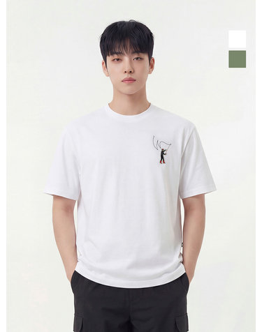웨스트우드 남성 네오 자수와펜 반팔티_WO1MNTR485