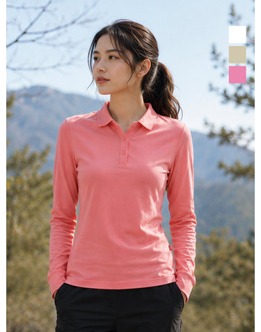 웨스트우드 여성 베이직 긴팔 카라티_WO1WCTP408