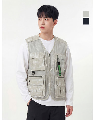 웨스트우드 남성 네오 프린트 메쉬 베스트_WO1MNVT673