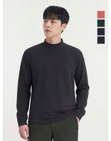 웨스트우드 남성 히트커버 기모 반넥티셔츠_WO3MTTR401