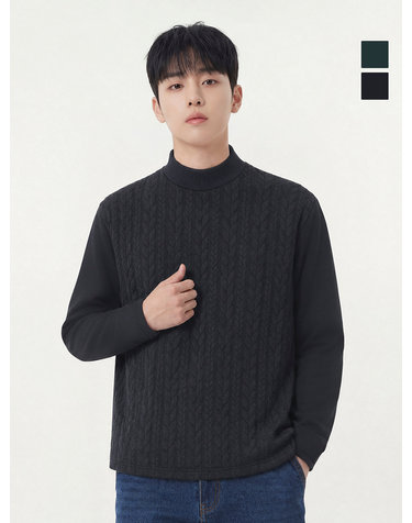 웨스트우드 남성 트위스트 누비지 반넥티_WP4MCTR425