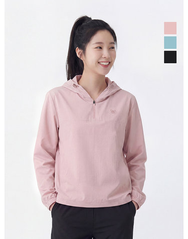 웨스트우드 여성 후드 우븐 집업티_WQ1WCTS308