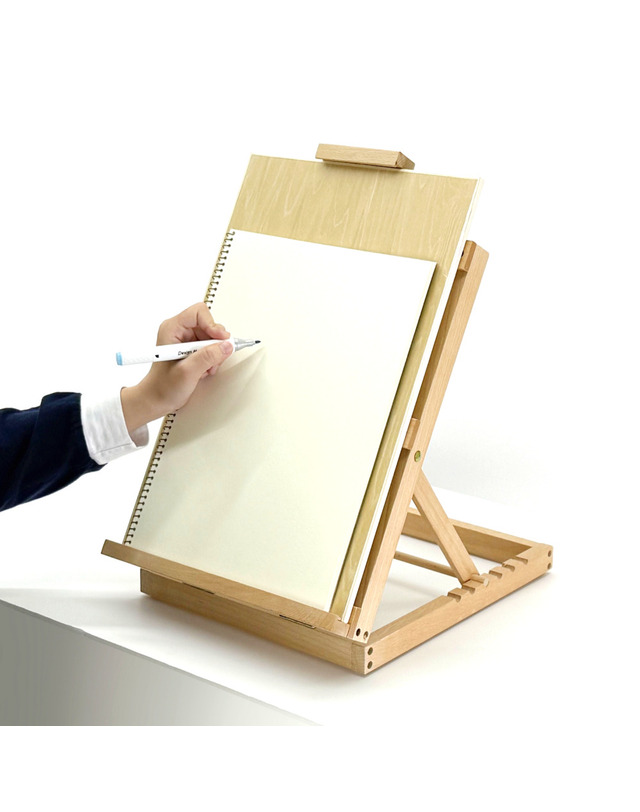 올지 올지 스퀘어 테이블이젤 원목 탁상용 이젤 책상 접이식 좌식 학교 학원 소형 미니 유화 드로잉 스케치 데스크 화판 나무 착용컷