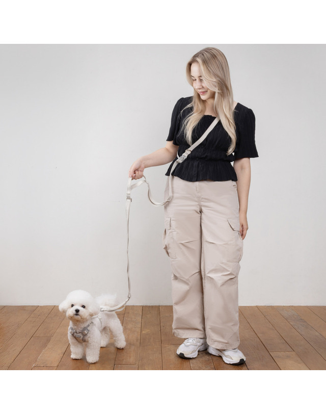 올지 올지 세이프 핸즈프리 리드줄 충격흡수 강아지 산책줄 소형견 중형견 대형견 런닝 리쉬 허리 크로스형 착용컷