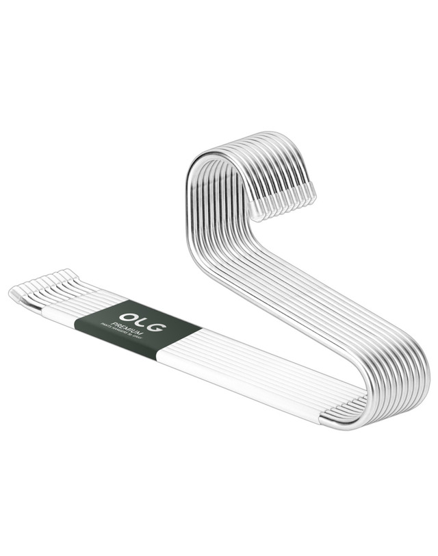 올지 올지 8mm 논슬립 바지걸이 20p 스텐 자국없는 청바지 튼튼한 착용컷