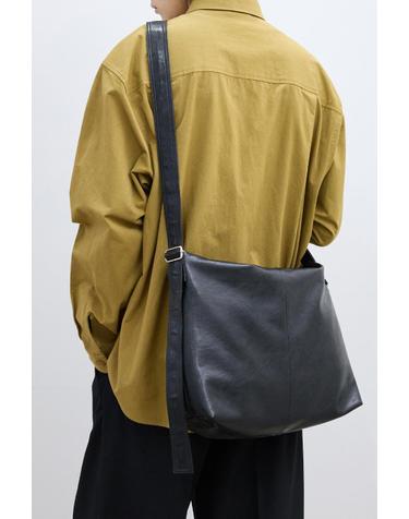 호보 레더 크로스 숄더백_블랙