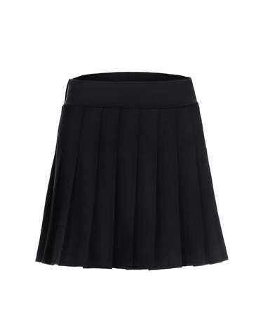 PLEATED TENNIS SKIRT BLACK