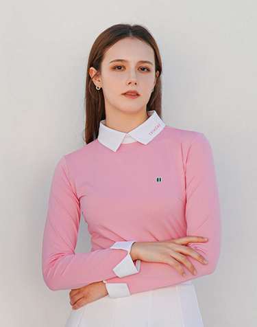 POINT COLOR SLIM TEE PINK
