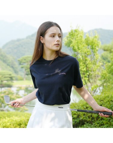 FLORAL GRAPHIC T-SHIRT WOMAN NAVI