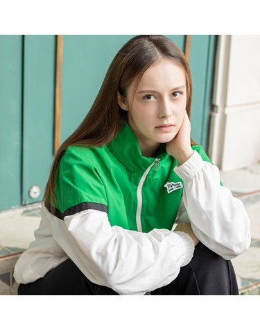 LINE WINDBREAKER ANORAK UNISEX GREEN