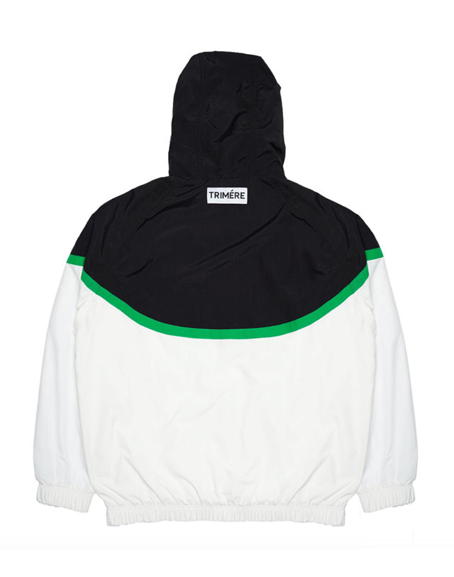 트리메르 LINE WINDBREAKER ANORAK UNISEX BLACK 착용컷