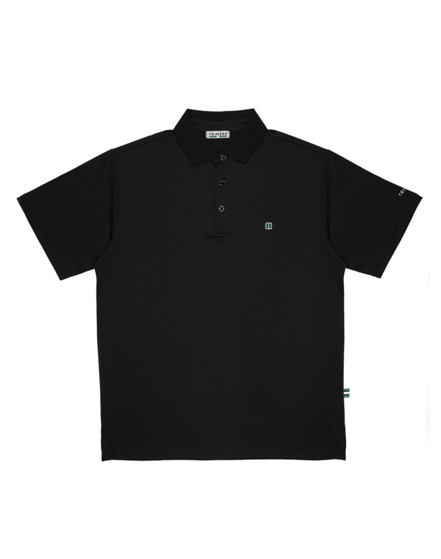 트리메르 SIMPLE LOGO WAPEN SHORT SLEEVE POLO TEE F/L MAN BLACK 착용컷
