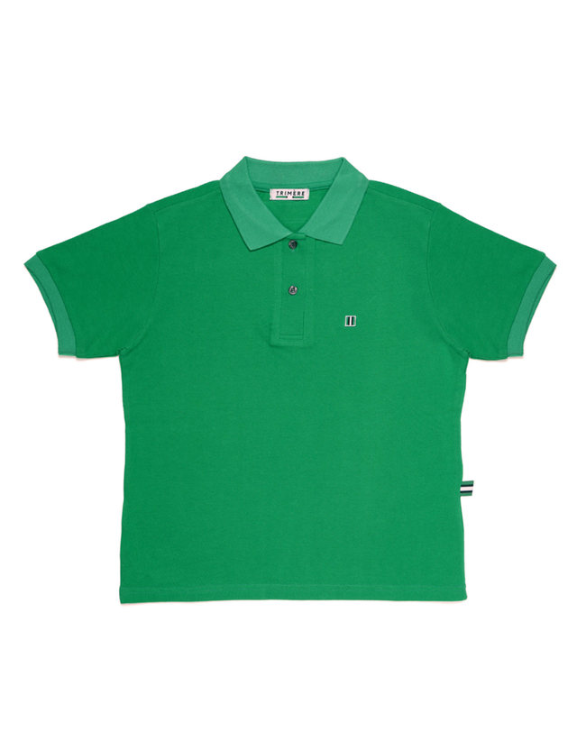 트리메르 LOGO WAPEN SHORT SLEEVE PK TEE F/L WOMAN GREEN 착용컷