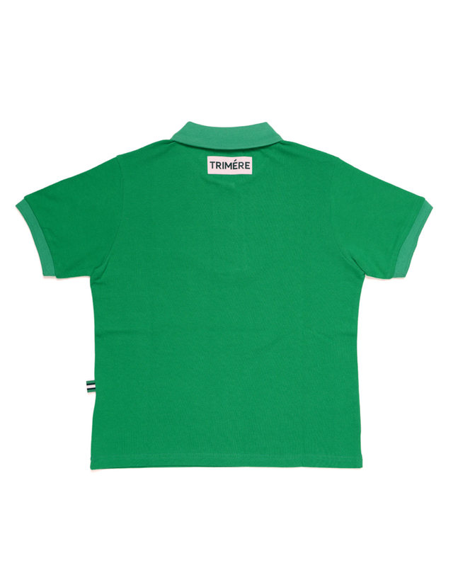 트리메르 LOGO WAPEN SHORT SLEEVE PK TEE F/L WOMAN GREEN 착용컷