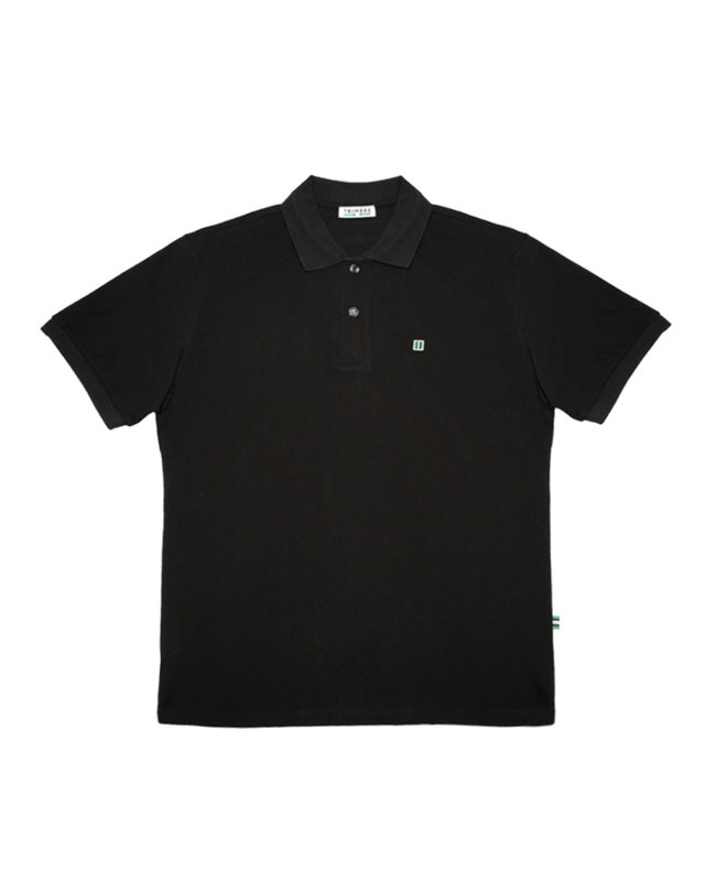 트리메르 LOGO WAPEN SHORT SLEEVE PK TEE F/L MAN BLACK 착용컷