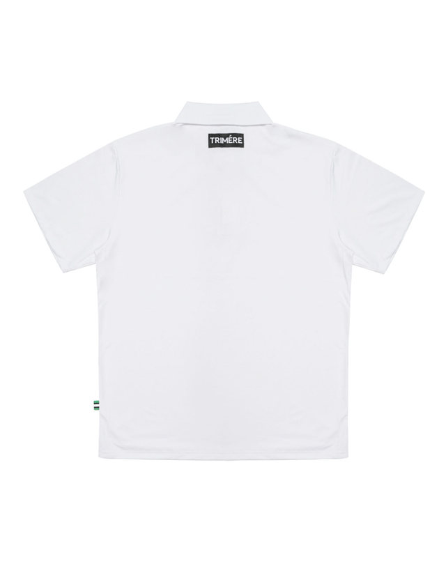 트리메르 SIMPLE LOGO WAPEN SHORT SLEEVE POLO TEE F/L MAN WHITE 착용컷
