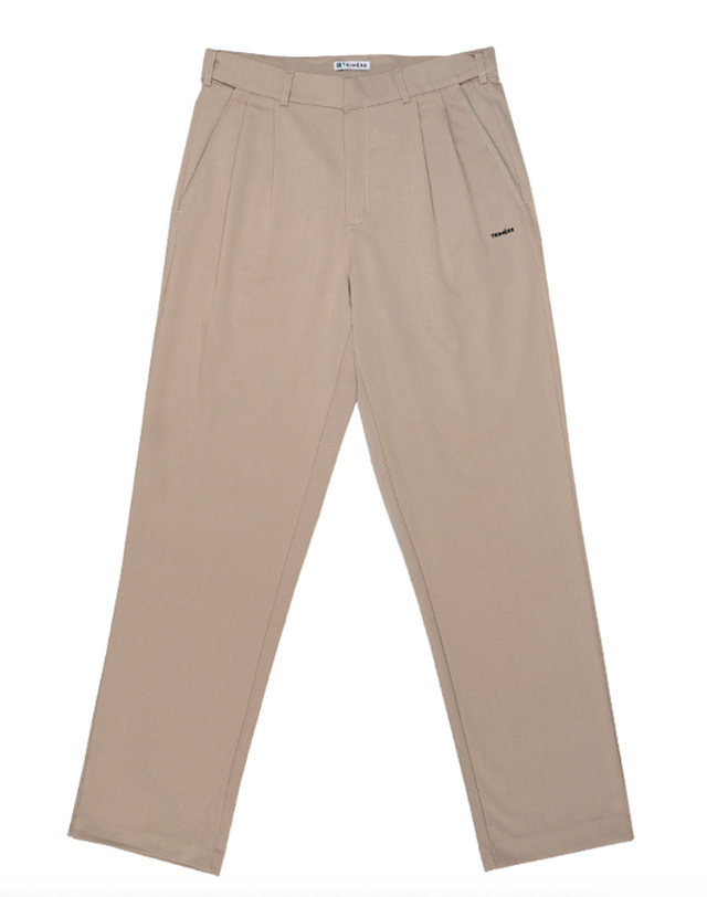 트리메르 BASIC TWO TUCK PANTS BEIGE 착용컷