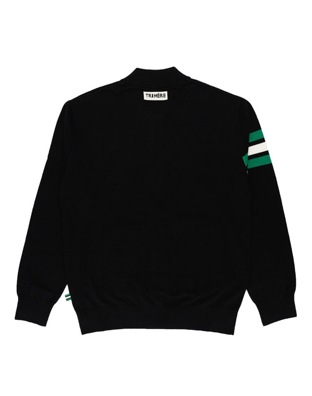 트리메르 SIGNATURE LINE CASHMERE ZIP UP CARDIGAN UNISEX BLACK 착용컷