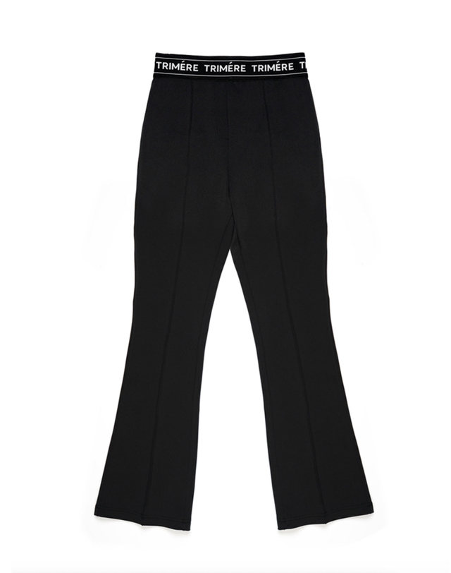 트리메르 BANDING SPAN BOOTS CUT PANTS WOMAN BLACK 착용컷