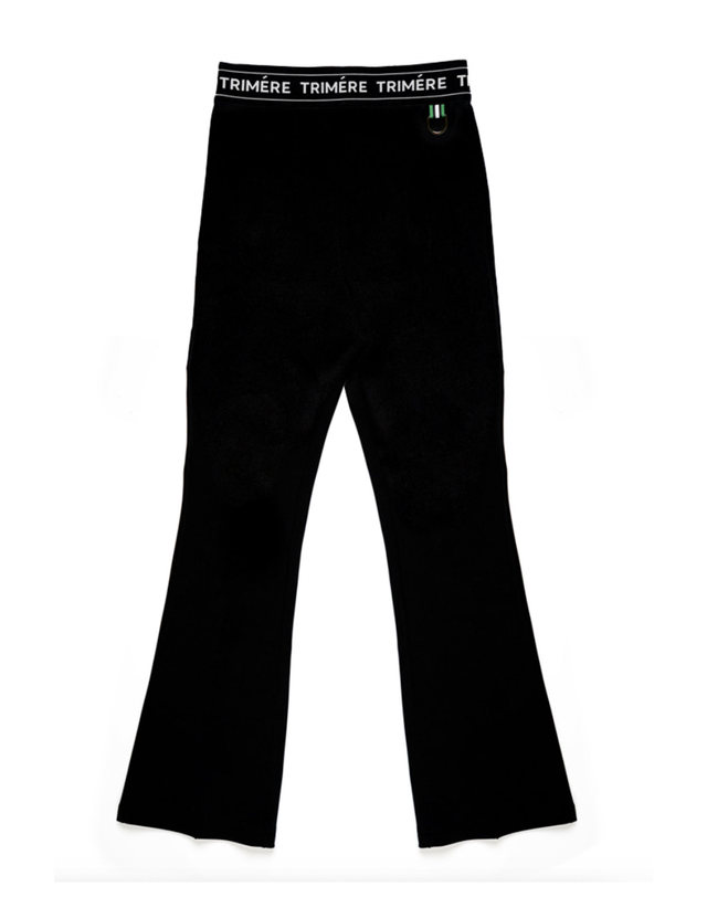 트리메르 BANDING SPAN BOOTS CUT PANTS WOMAN BLACK 착용컷