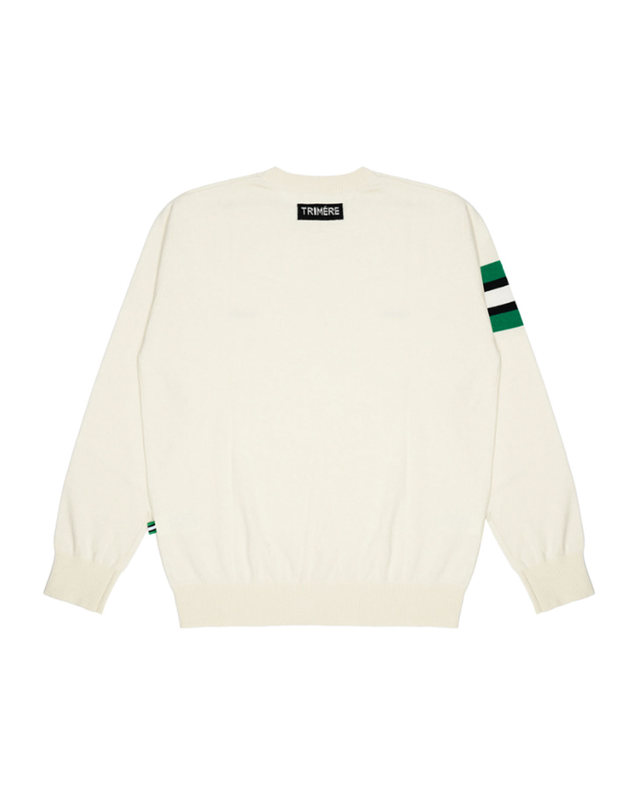 트리메르 SIGNATURE LINE CASHMERE KNIT PULLOVER UNISEX IVORY 착용컷