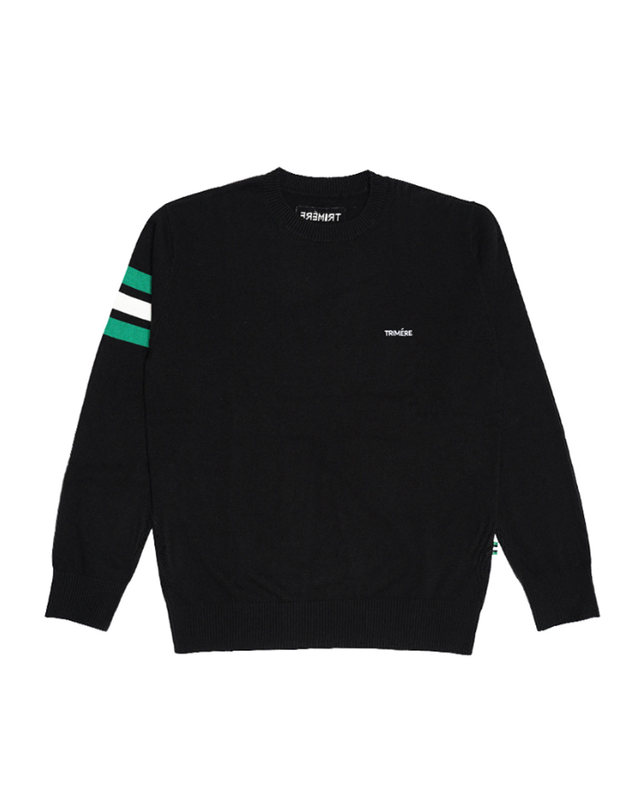 트리메르 SIGNATURE LINE CASHMERE KNIT PULLOVER UNISEX BLACK 착용컷
