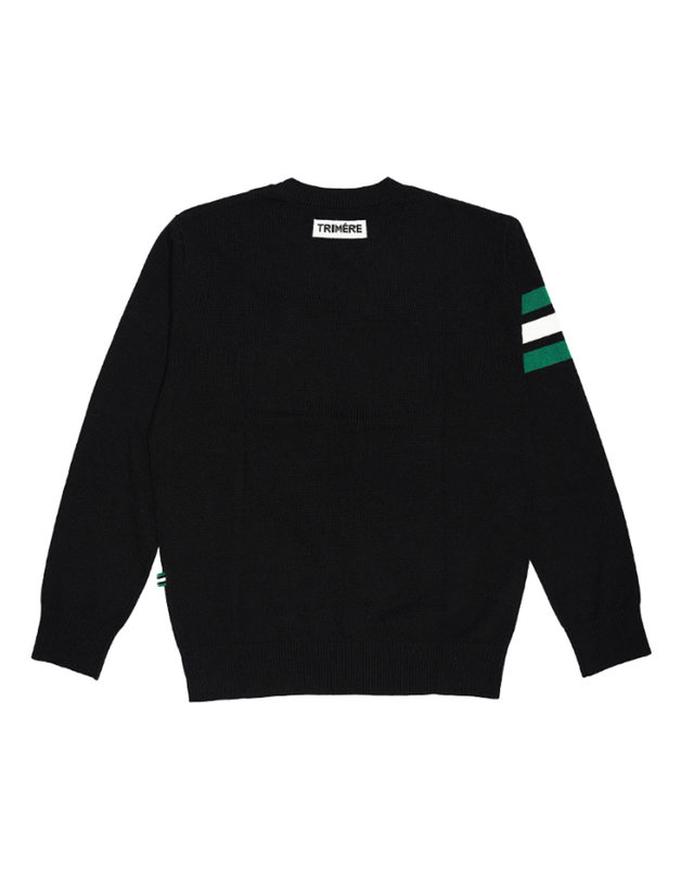 트리메르 SIGNATURE LINE CASHMERE KNIT PULLOVER UNISEX BLACK 착용컷