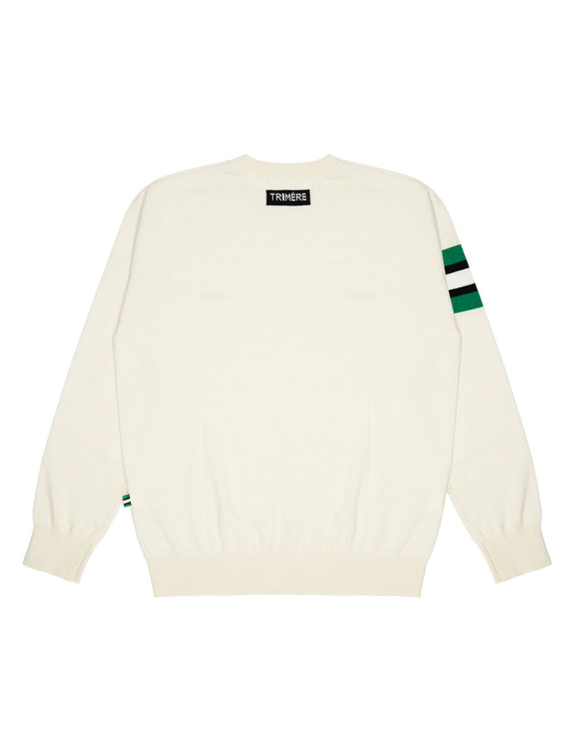 트리메르 SIGNATURE LINE CASHMERE KNIT PULLOVER UNISEX IVORY 착용컷