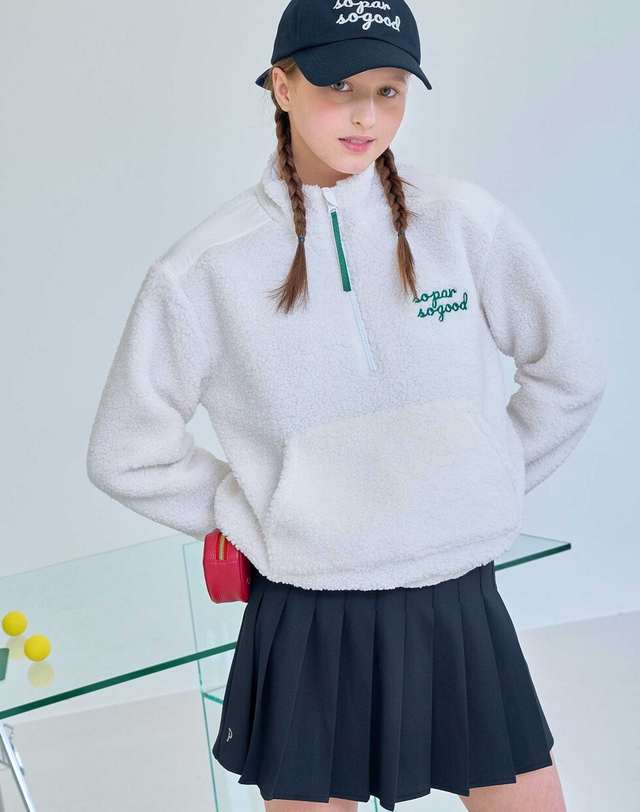 트리메르 PLEATED TENNIS SKIRT BLACK 착용컷