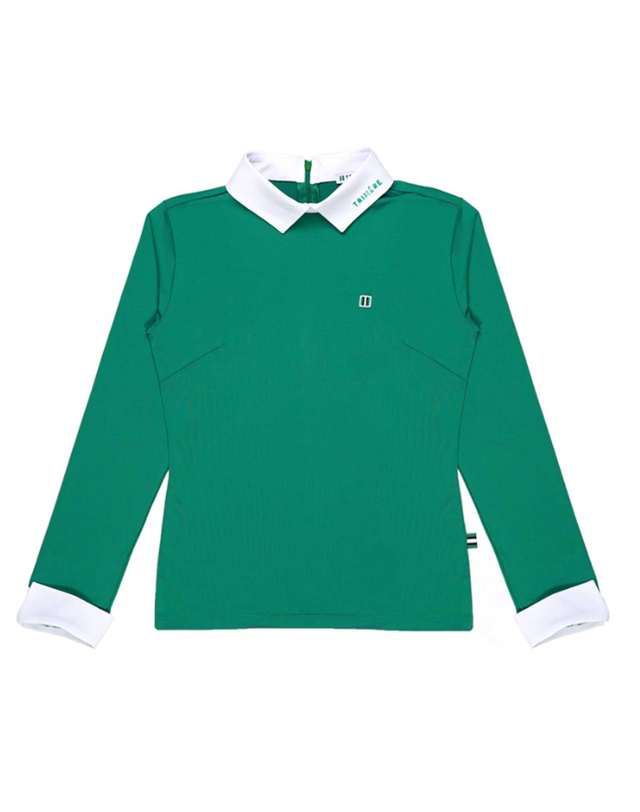 트리메르 POINT COLOR SLIM TEE GREEN 착용컷