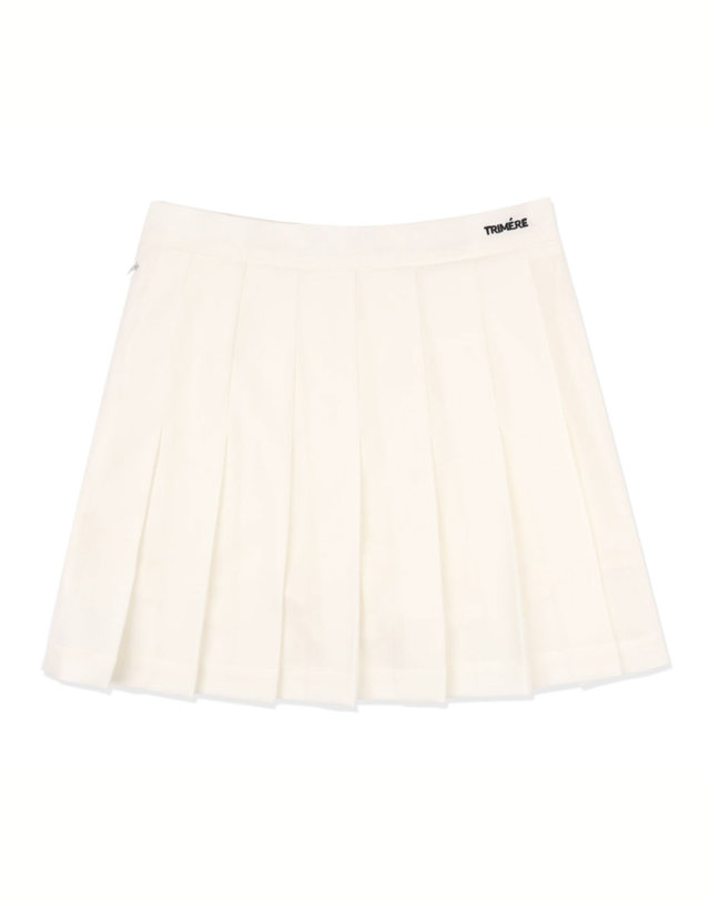 트리메르 PLEATED TENNIS SKIRT WHITE 착용컷