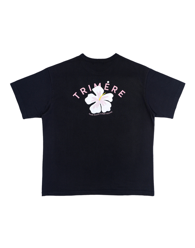트리메르 FLORAL GRAPHIC T-SHIRT WOMAN NAVI 착용컷