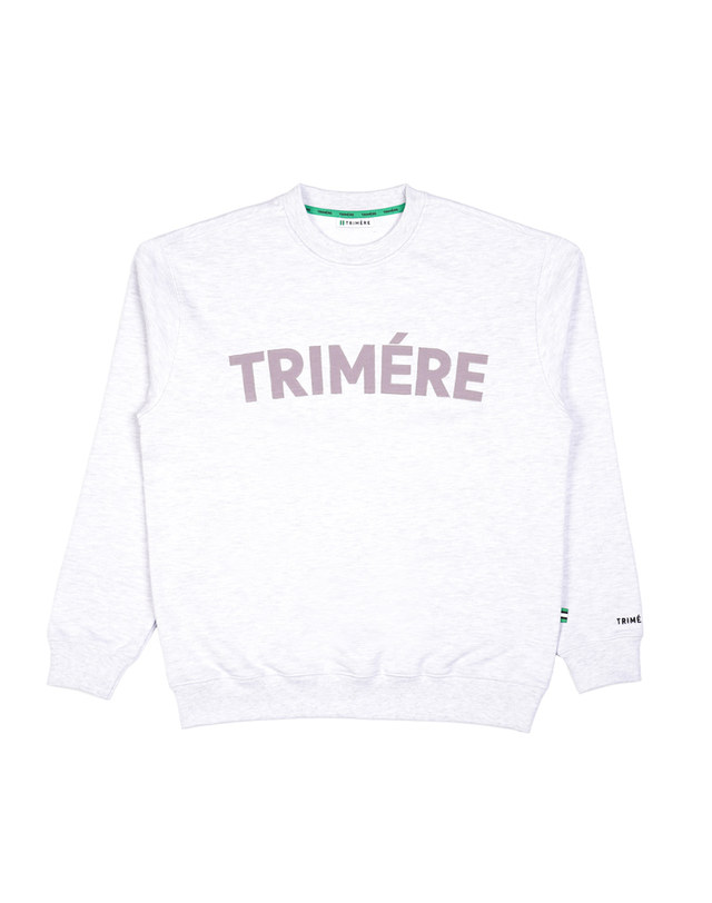 트리메르 Applique MANTOMAN UNISEX M-GRAY 착용컷