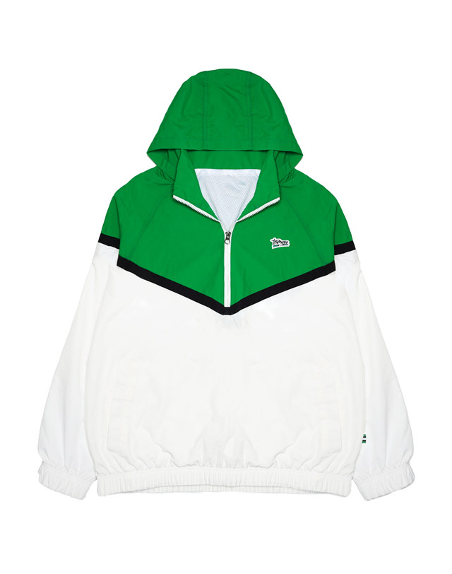 트리메르 LINE WINDBREAKER ANORAK UNISEX GREEN 착용컷