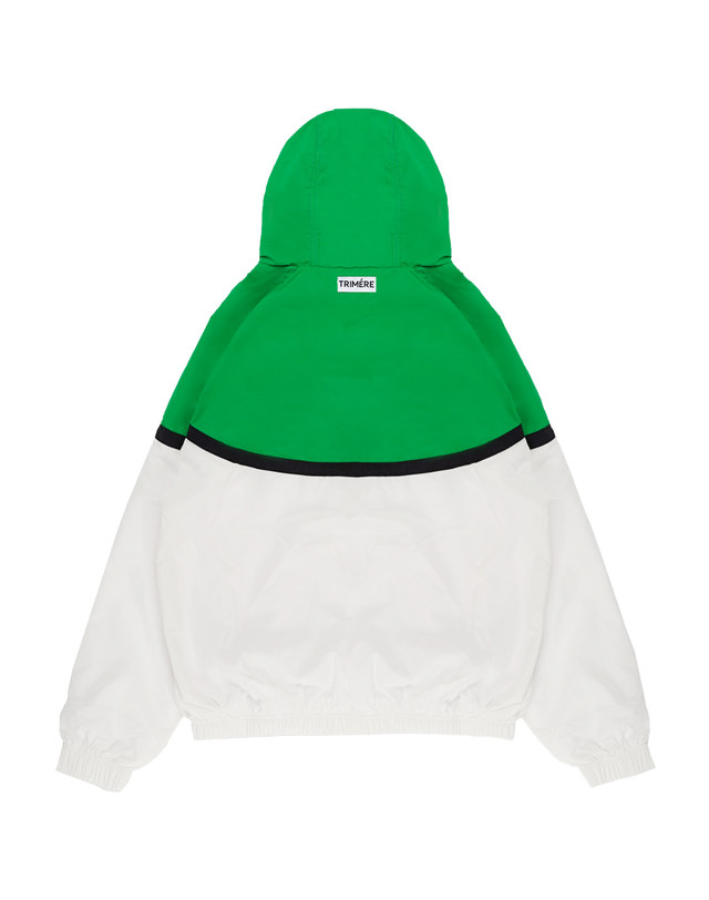 트리메르 LINE WINDBREAKER ANORAK UNISEX GREEN 착용컷