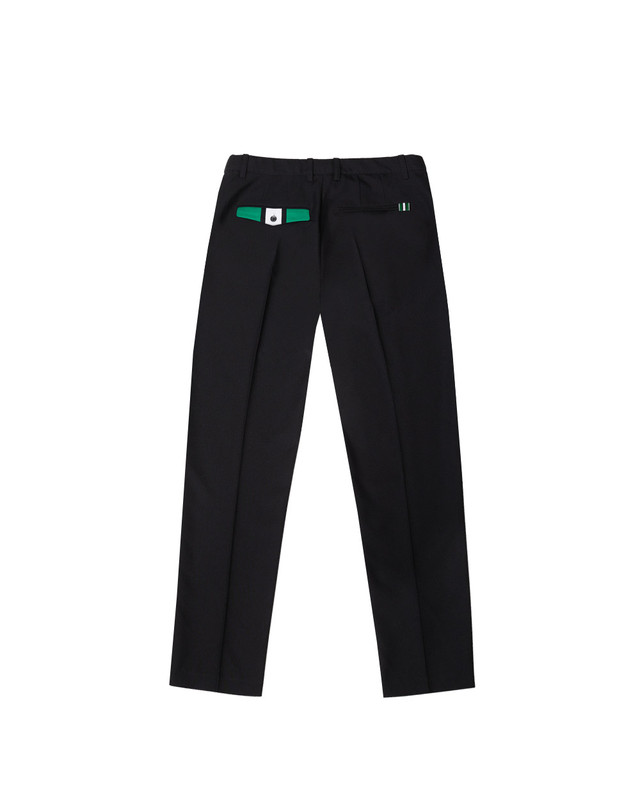 트리메르 HIDDEN BANDING STRAIGHT FIT PANTS BLACK 착용컷